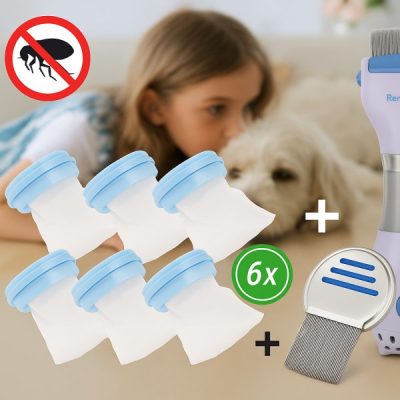 6 Einwegbeutel + Läusekamm GRATIS