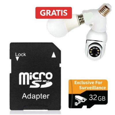 32 GB microSD-Karte + E27-Splitter GRATIS